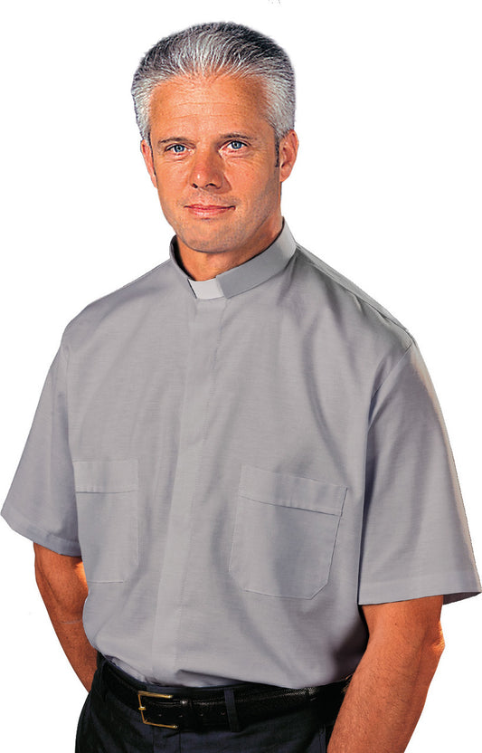 Black or Grey Tradicio | Tab Collar | Short Sleeve | Poly/Cotton | Made in Belgium