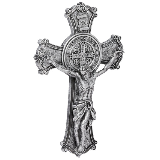 St. Benedict Two-Tone Crucifix | Joseph’s Studio