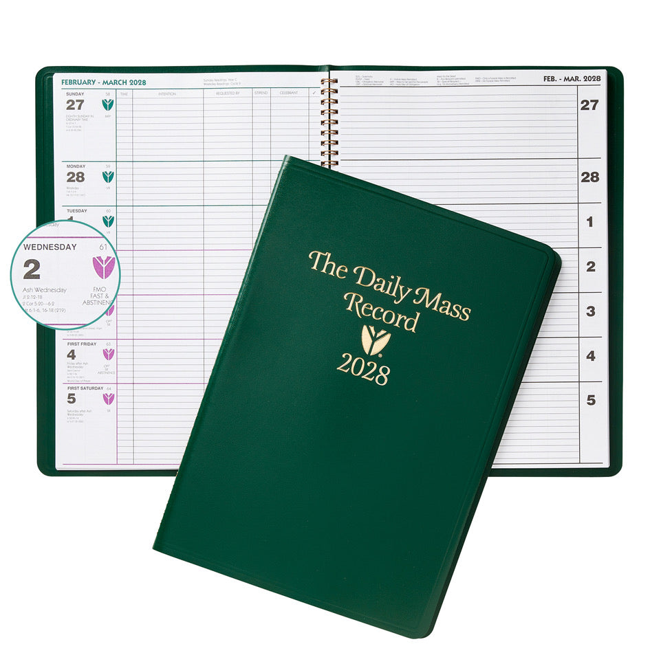 The Daily Mass Record - Liturgical Planner | 2028 | PREORDER