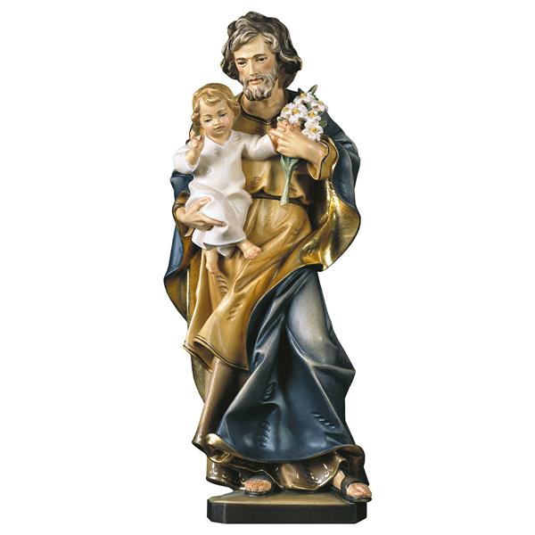 St. Joseph with Child and Lily Statue