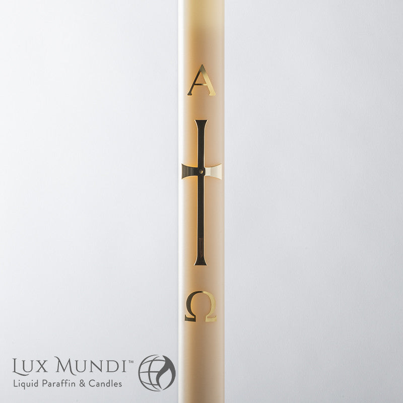 Latin Cross Oil Paschal Candle Shell | All Sizes