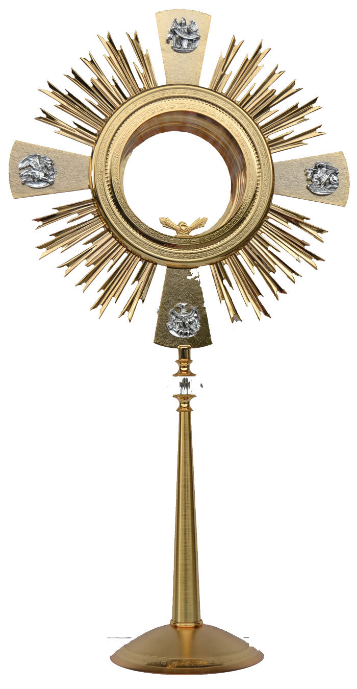#M2038 Four Evangelists Monstrance | 24K Gold-Plated