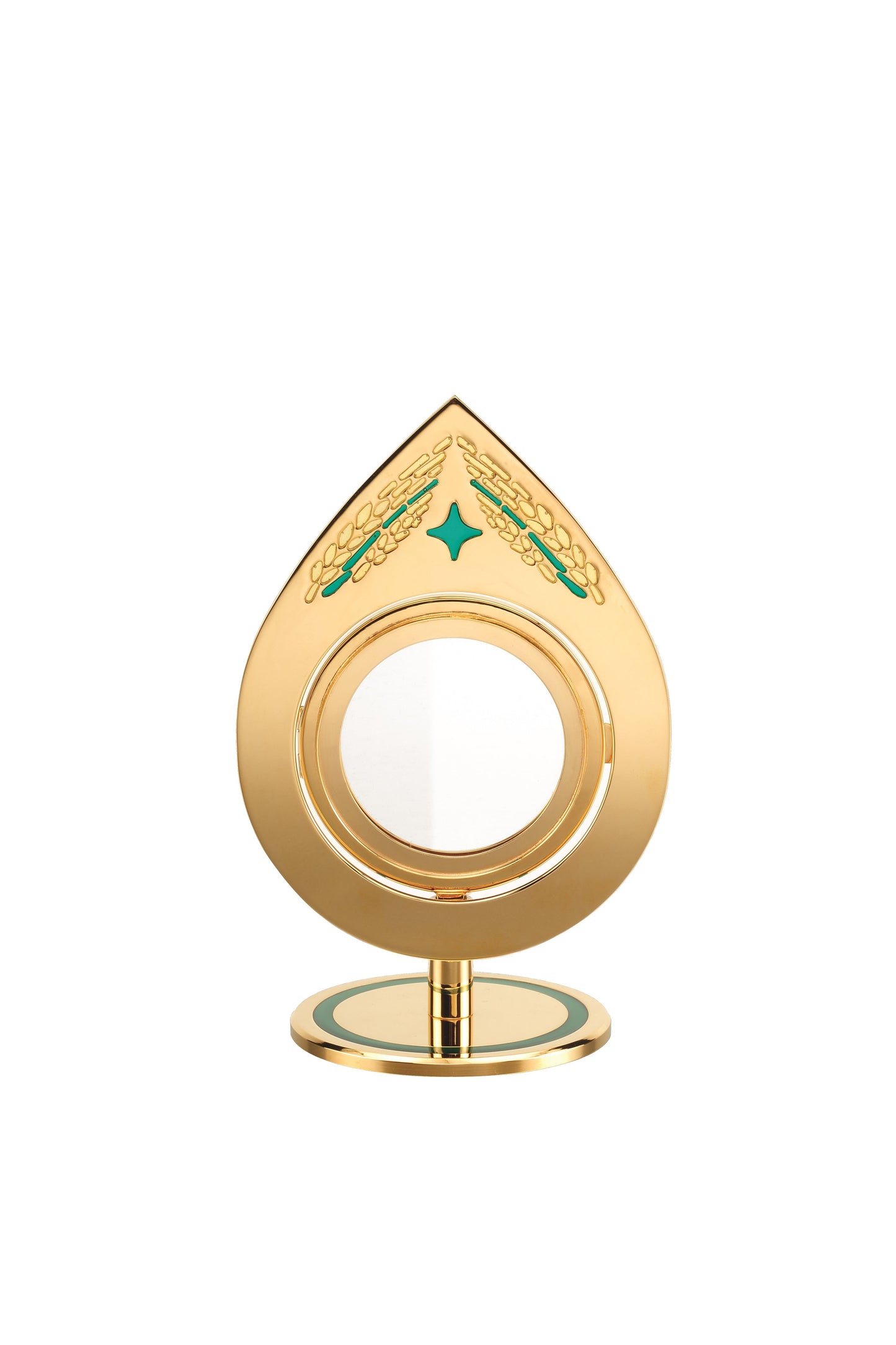 #7315 Chapel Ostensoria Monstrance | 24K Gold-Plated | Handmade In Spain