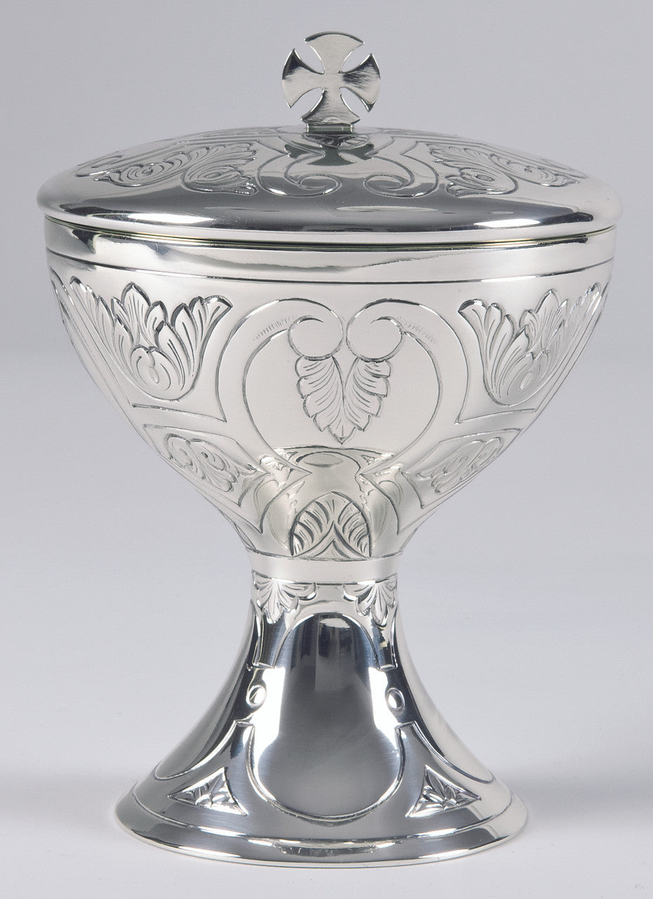 #1801 Hand-Chiseled Small Covered Ciborium