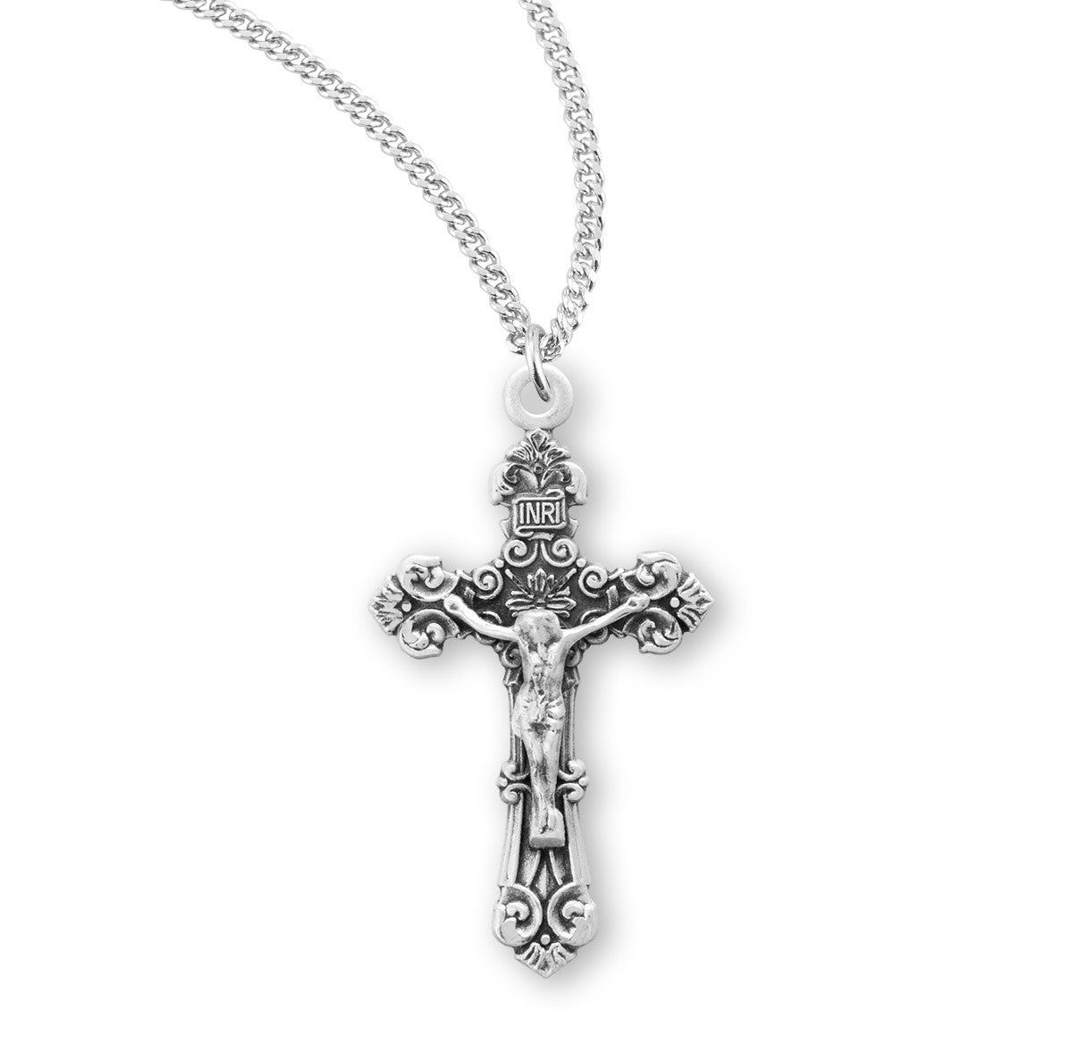 Sterling Silver Fancy Filigree Crucifix | 2