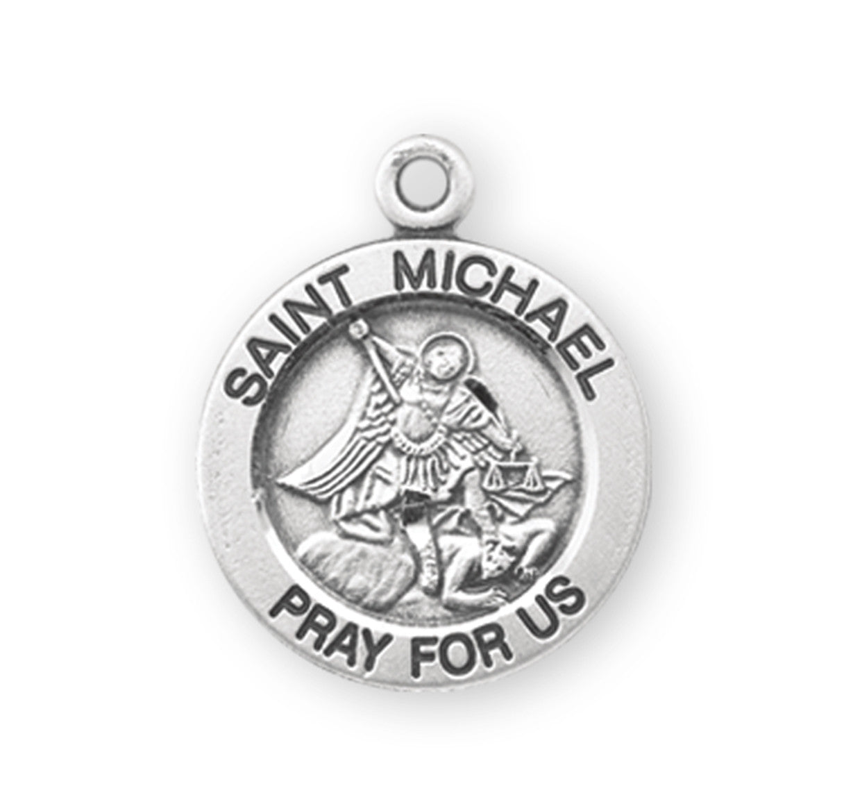 Patron Saint Michael Round Sterling Silver Medal | 2