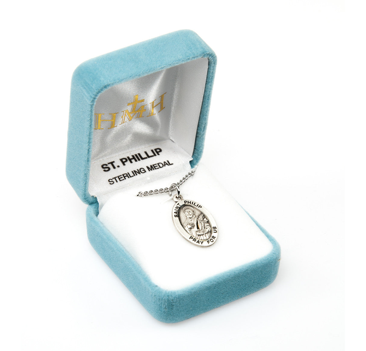 Patron Saint Philip Oval Sterling Silver Medal