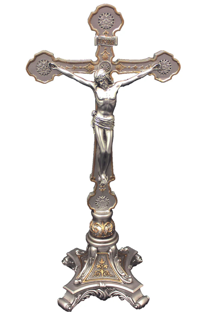 Ornate Standing Crucifix 13" #SR-76443-PE