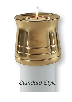 Bronze Pontifical Candle Follower