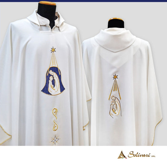 #706 Christmas Chasuble | Square Collar | 100% Polyester