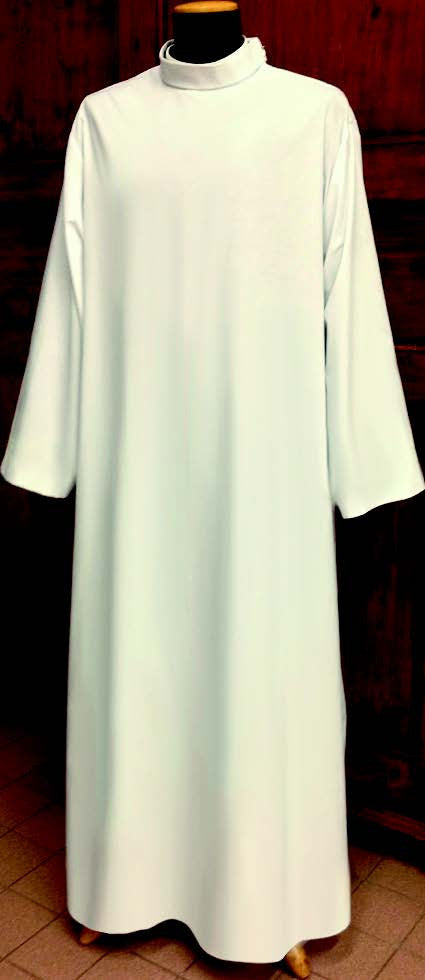 Plain No-Pleat Alb | Zipper Closure | Poly/Cotton | Volume Discount