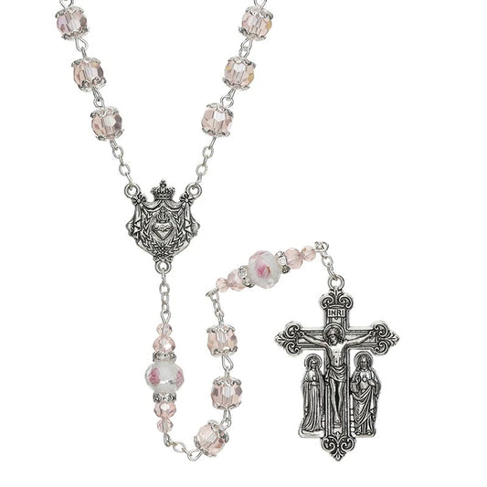 Sacred Heart Guilia Signorelli Rosary with Pouch