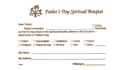 Fathers Day Spiritual Bouquet Offering Envelope | Pack of 100