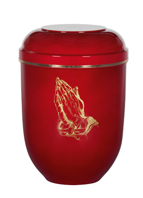 10 1/2" Praying Hands Memorial Urn | Biodegradable