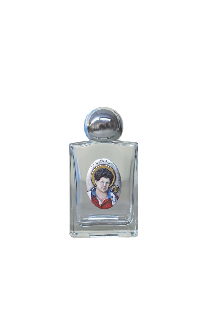 St. Carlo Acutis Glass Holy Water Bottle