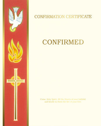 Blank Banner Confirmation Certificates | Box of 50