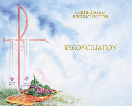 Blank Watercolor Reconciliation Certificates | Box of 50