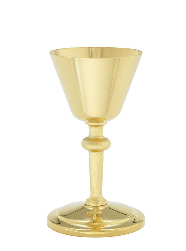 A100G Chalice & Paten | 7 1/2", 8oz. | 24K Gold Plated