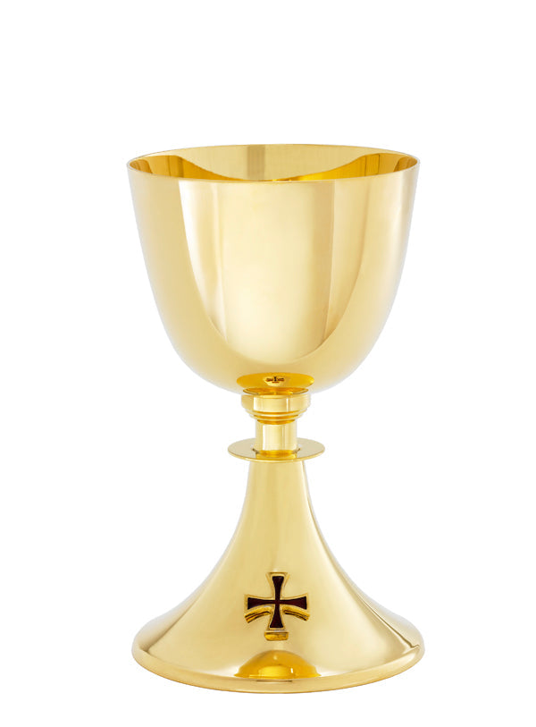 A150G Chalice & Paten | 7 1/2", 15oz. | 24K Gold Plated