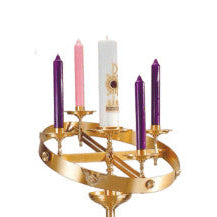 Adjustable Advent Wreath | Wreath Only | Straight or Tilted Design