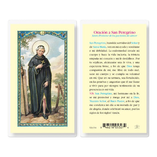 Saint Peregrine Holy Card