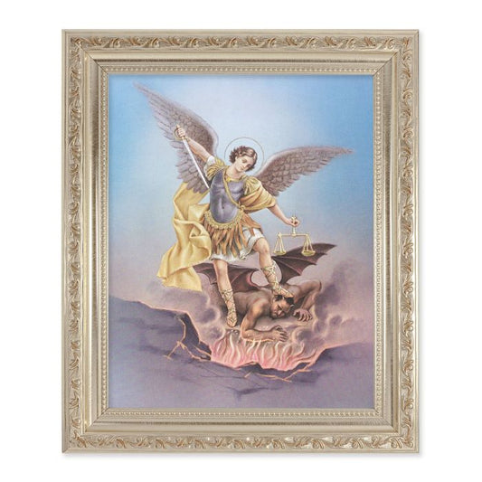 10" x 12" Saint Michael Silver Frame