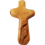 Certified Holy Land Olive Wood Comfort Cross