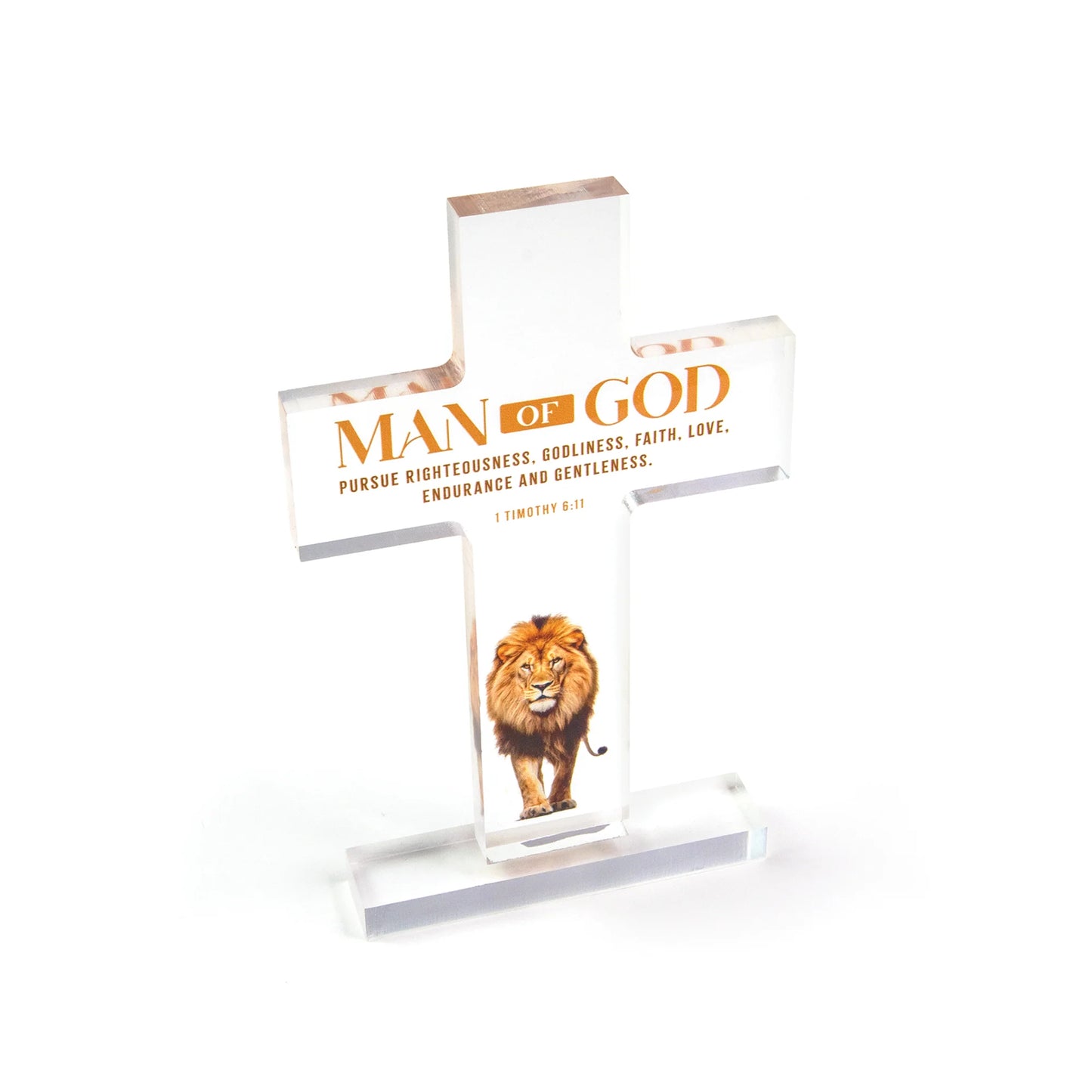 Man of God Acrylic Prayer Desk Plaque