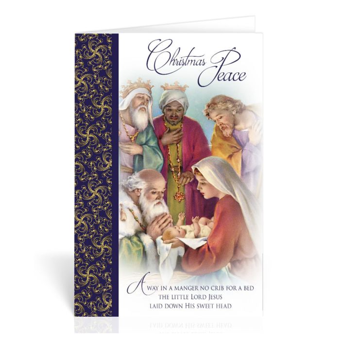 Holy Family with a Magi Christmas Greeting Cards Boxed