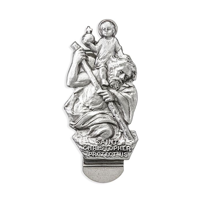 Saint Christopher Auto Visor Clip