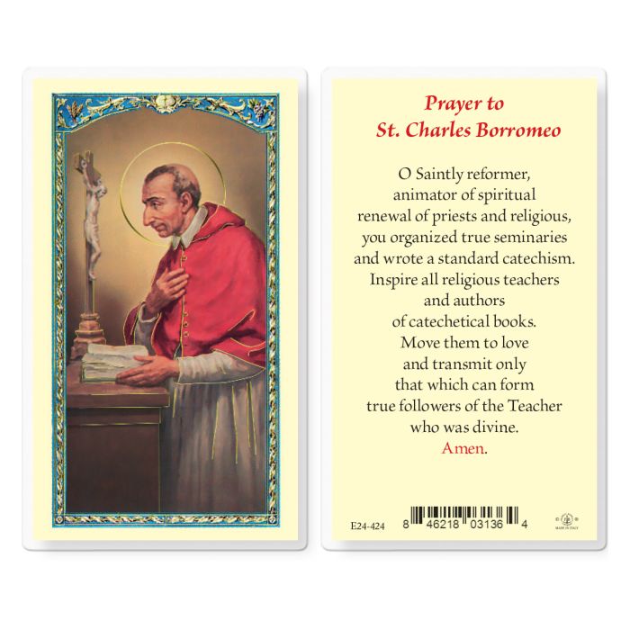 Saint Charles Holy Card