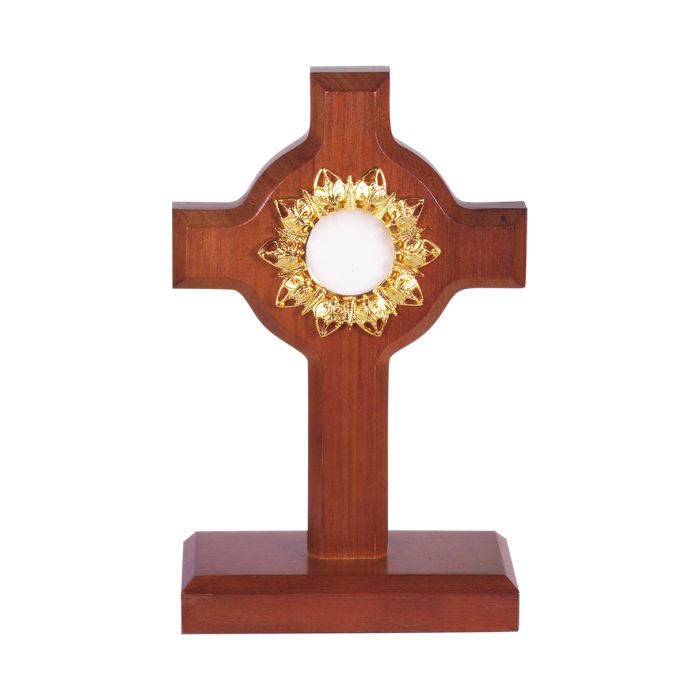 Dark Cherry Wood Reliquary