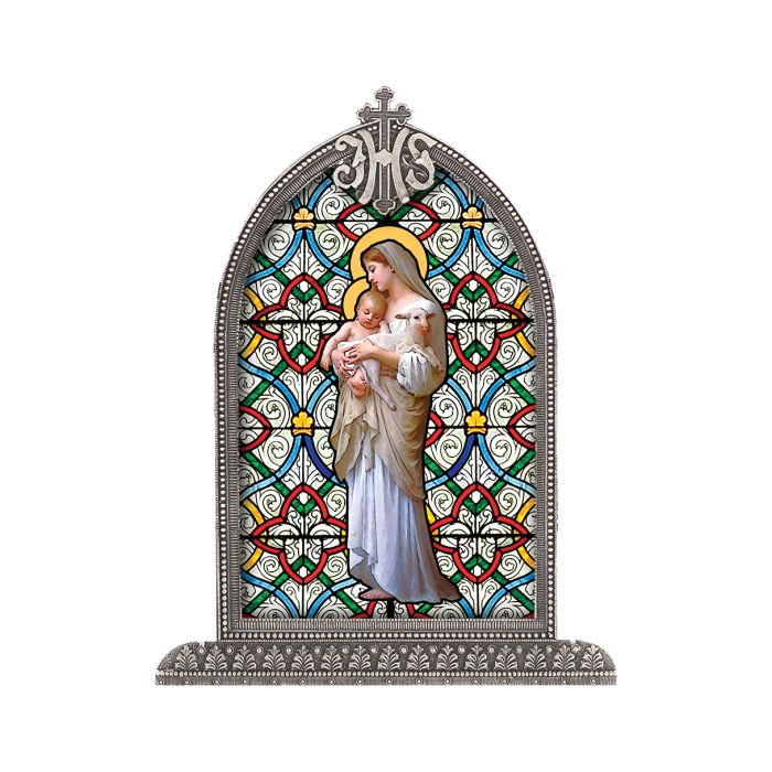 Silver Framed Liturgical Glass Art
