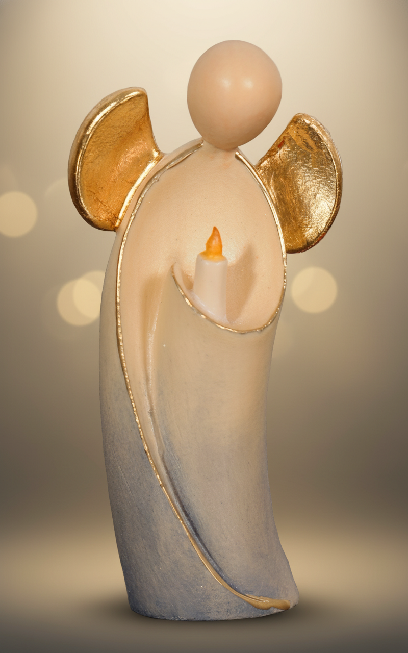 Enhanced Amore Angel with Candle