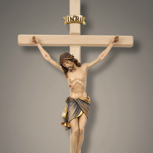 Enhanced Siena Crucifix with Medium Background