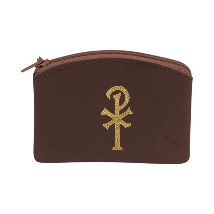 Calf Grain Vinyl Rosary Pouch