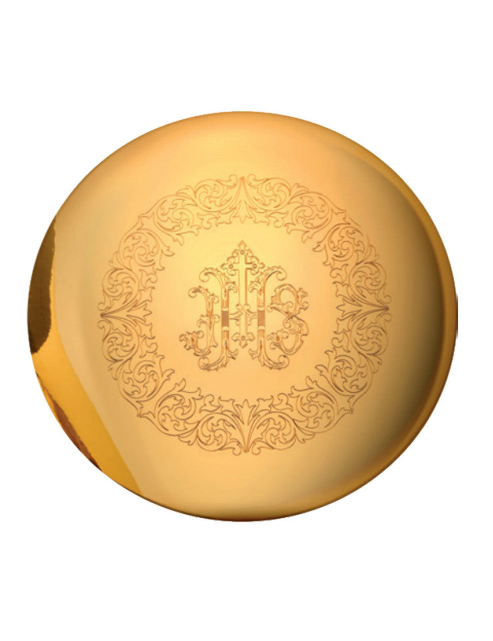 QUICK SHIP - 5-3/4" Ornate IHS Engraved Scale Paten | 24K Gold Plated