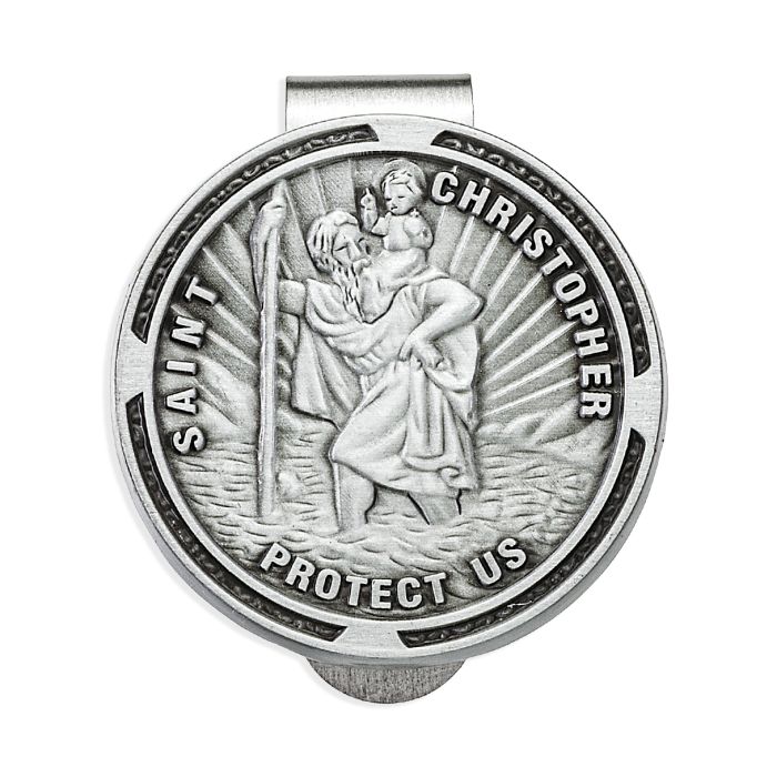 Saint Christopher Auto Visor Clip