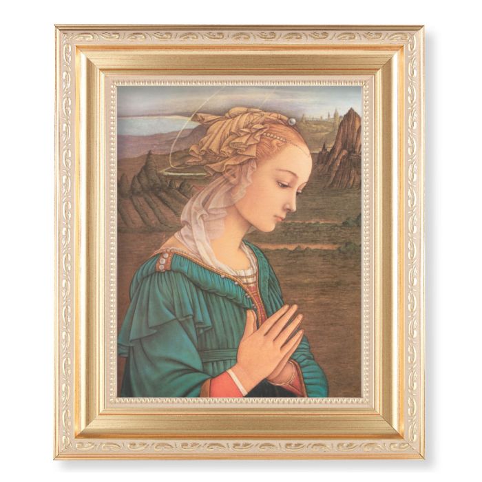 Satin Gold Frame with Lippi: Madonna Print