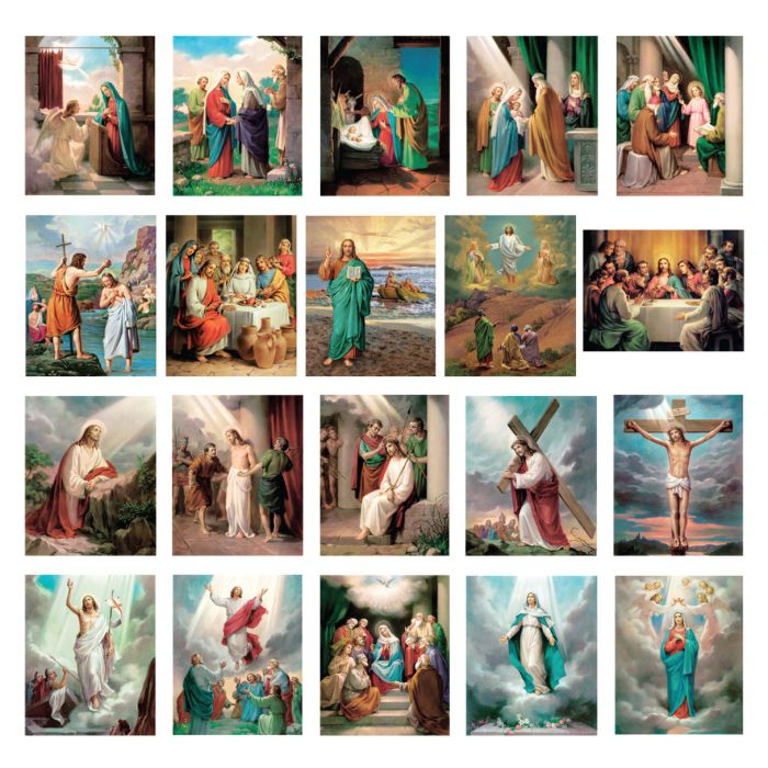 Mysteries of the Rosary Poster Set