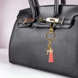 Cross Tassel Key Ring