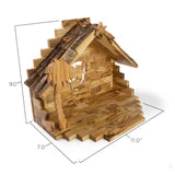 Large Holy Land Olive Wood Nativity Set
