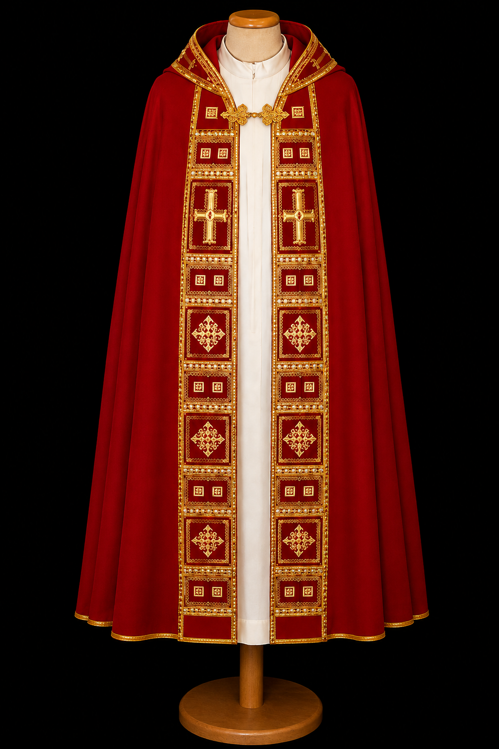 Ornate Italian Embroidered Cope | 100% Wool | All Colors