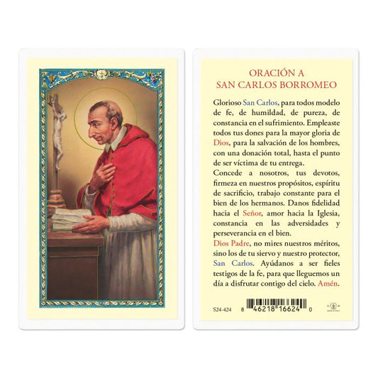 Saint Charles Holy Card