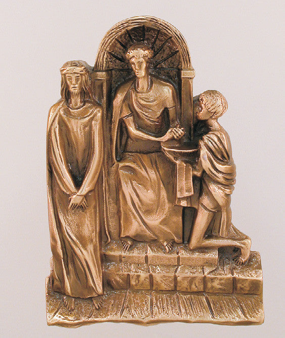 #90STA10 Stations Of The Cross | 10" Relief | Bronze