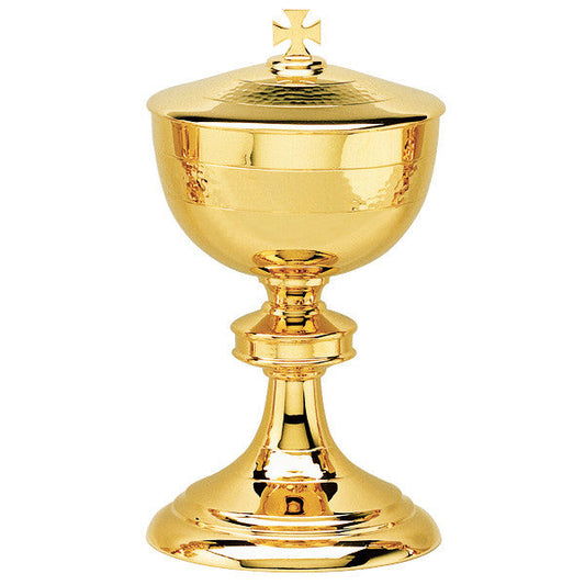#1895 Hand-Hammered Covered Ciborium | 24K Gold-Plated