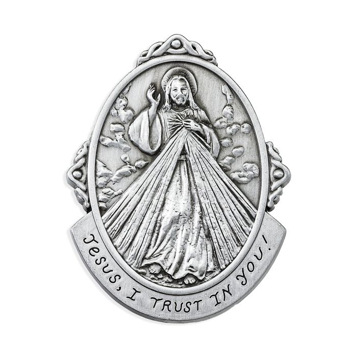 Divine Mercy Jesus I Trust in You Auto Visor Clip