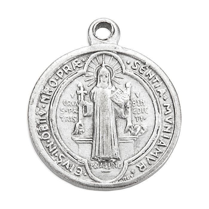 St. Benedict Jubilee Medal in Antiqued Silver Finish