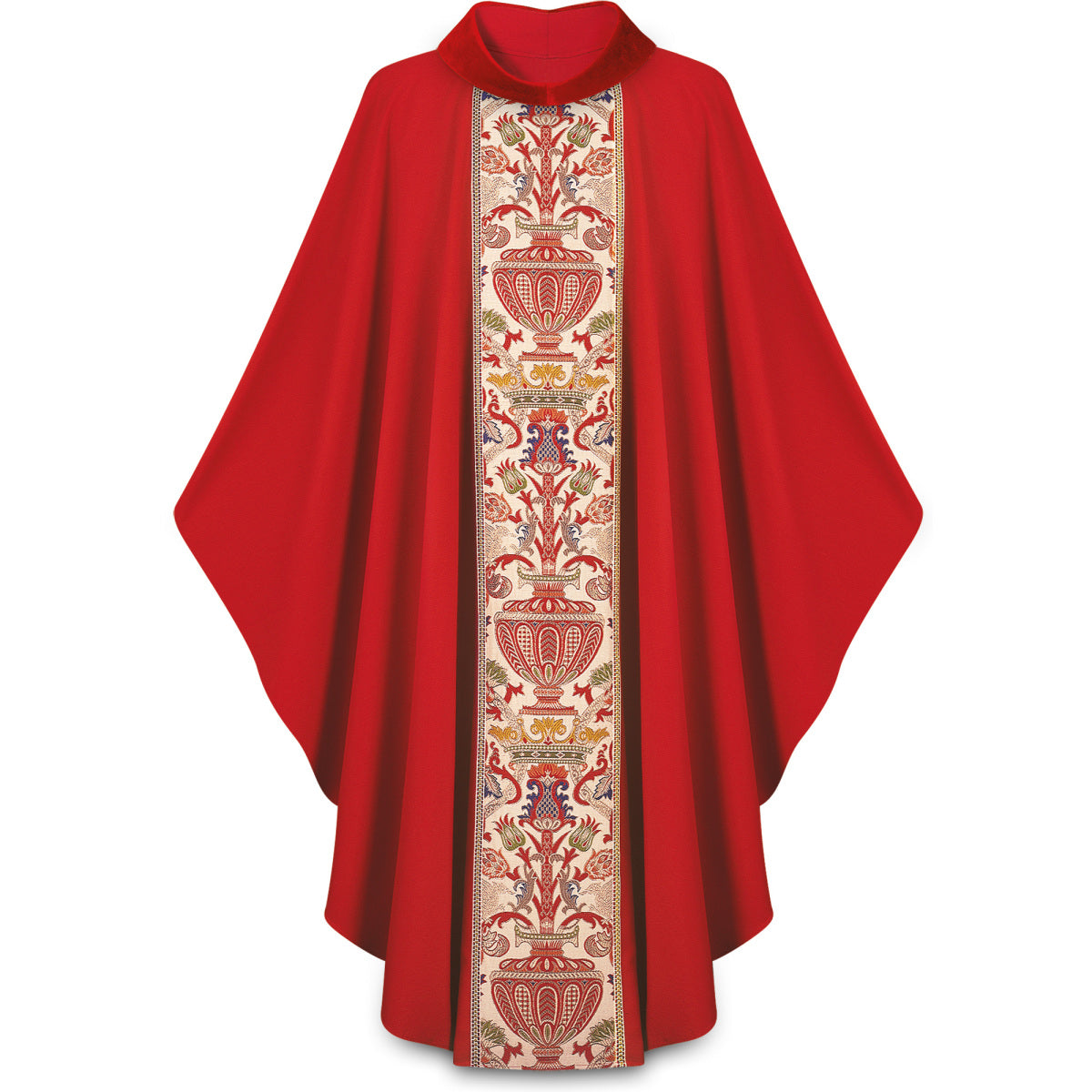 #2749 Regina Coronation Gothic Celebrants Chasuble | Velvet Roll Collar | Poly/Viscose | All Colors