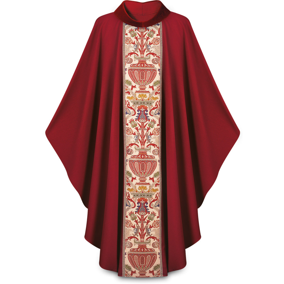 #2749 Regina Coronation Gothic Celebrants Chasuble | Velvet Roll Collar | Poly/Viscose | All Colors